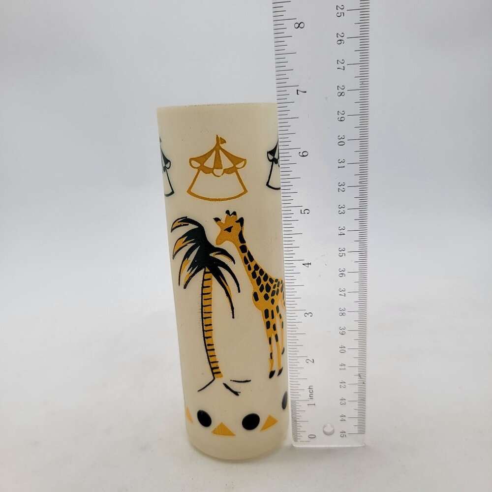 Vintage Mid-Century Modern Circus Themed Tumblers Set Of 6 - Picture 12 of 16